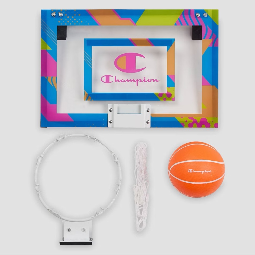 Champion Alley-Oop Mini Hoop Set - Neon - Picture 4 of 6
